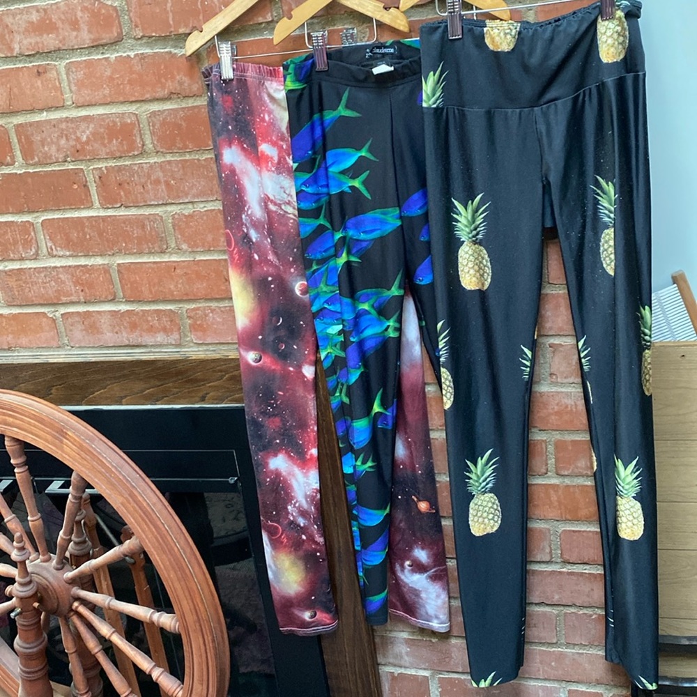 Set of 3 funky fresh leggings